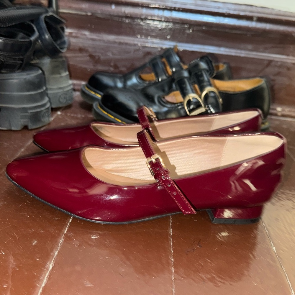 Burgundy Ballet Flats